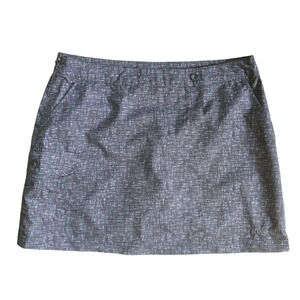 Avia Tennis/Golf/Sports Mini Skort Gray  White S
